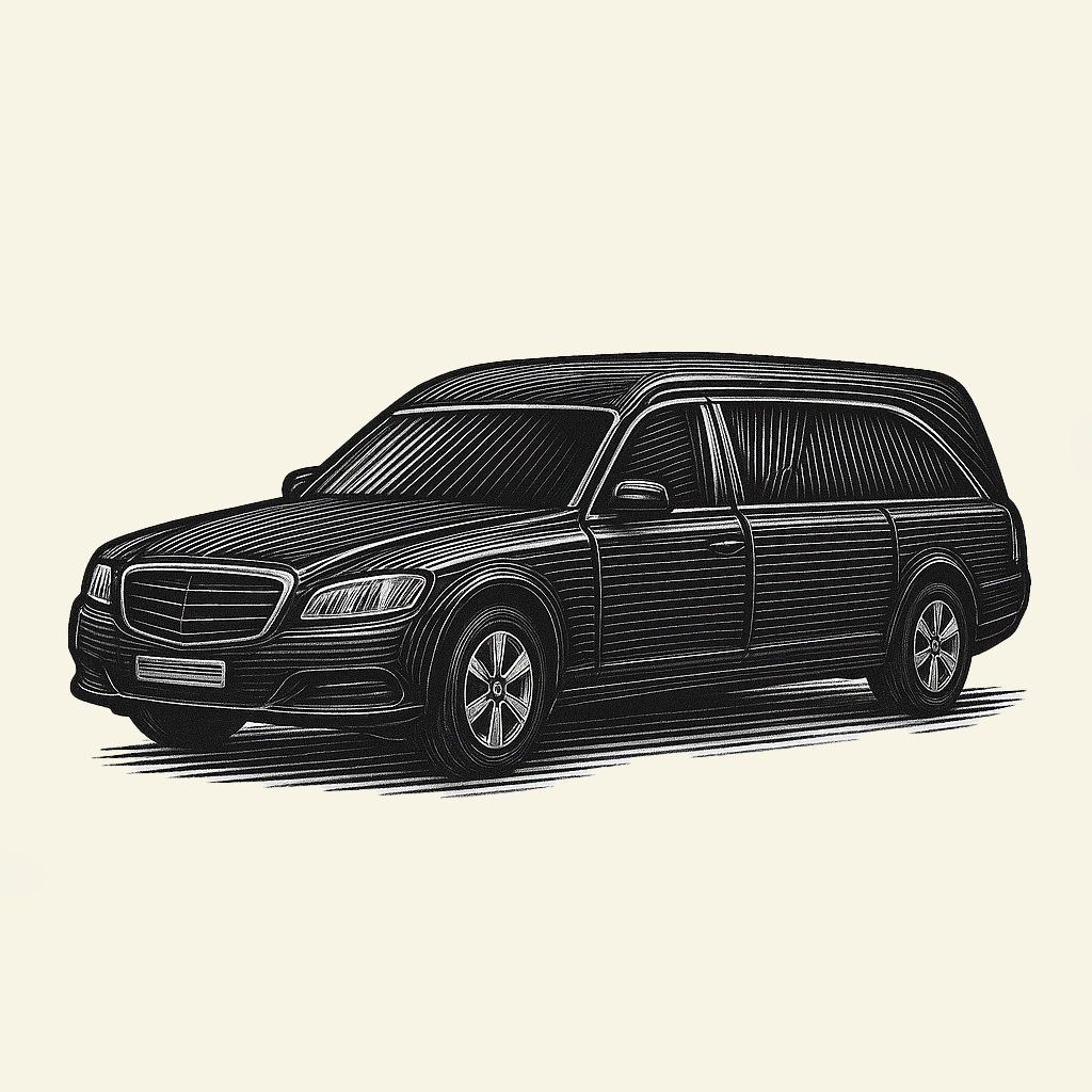 Transportation of the deceased (Cargo 200) by car